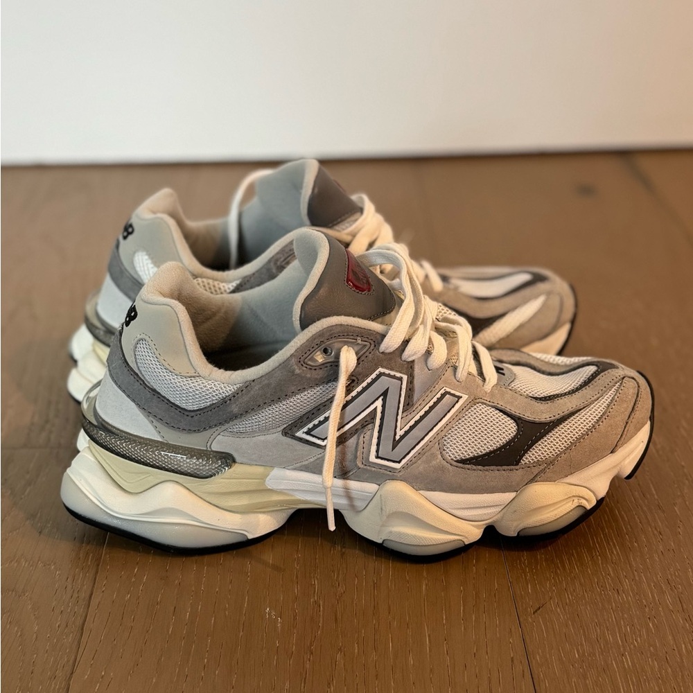 New Balance Gray and White Sneakers